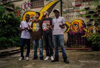 Cabes, Rico PHS, Coruja BC1 e Rincon Sapiência na Casa Fora do Eixo Improvisada