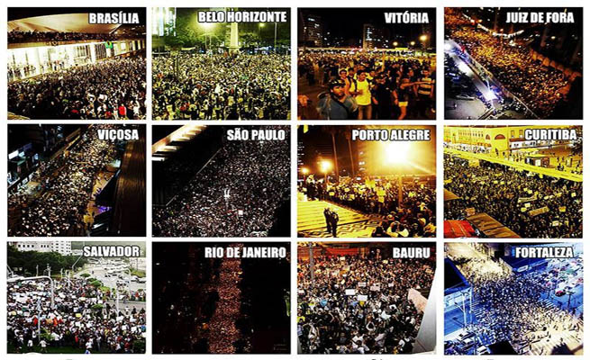 Protestos pelo Brasil