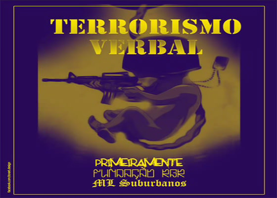 Música Terrorismo Verbal, do PrimeiraMente, Fundação RGR e ML Suburbanos