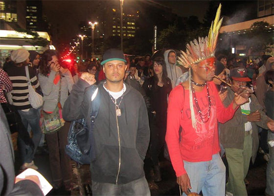 Lindomar 3L em protesto